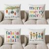 Домашний Декор Веселый и Яркий Рождественский Орнамент Наволочка Выкройка Чехол для Подушки Подходит для Дивана Спальни Автомобиля Наволочка