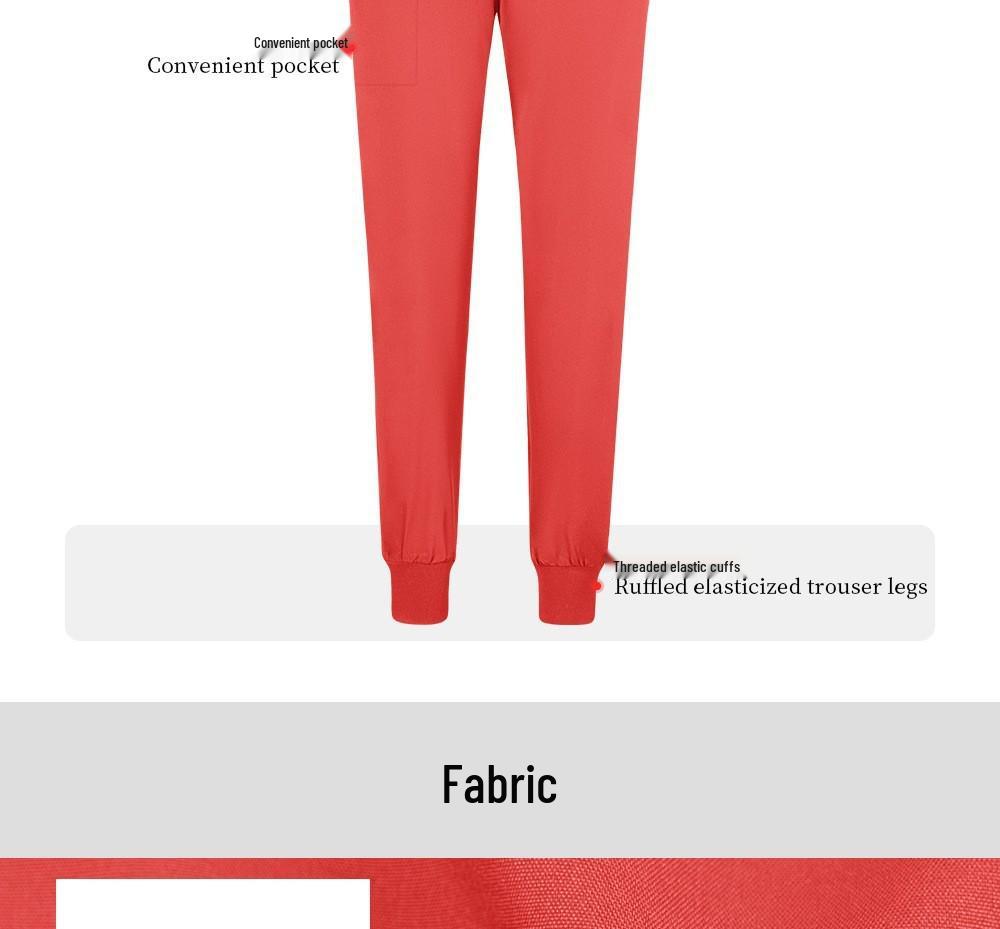 Детская больница Быстросохнущий костюм-скраб с V-образным вырезом - Комплект из двух предметов с коротким рукавом