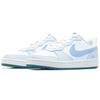 Nike Court Borough Maris Sal Bubble Low top Skateboard Shoes Women's White Blue BQ5448-017(Team1321-)