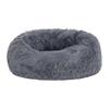 Round Pet Nest Bed Fuzzy Cat Bed Calming Donut Bed with Non-Slip Bottom Washable Fluffy Dog Bed for Small Medium Dogs And Cats