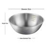Мерные миски для смешивания ZISIZ из нержавеющей стали 304 - Набор из 2 штук