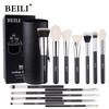 Makeup Brushes 15pcs Professional  Premium Synthetic Goat Hair Kabuki Foundation Blending Face Powder Blush Concealers Eye Shadows With Holder