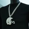 Европейская и американская подвеска-ожерелье в виде шлема Pittsburgh Steelers из сплава