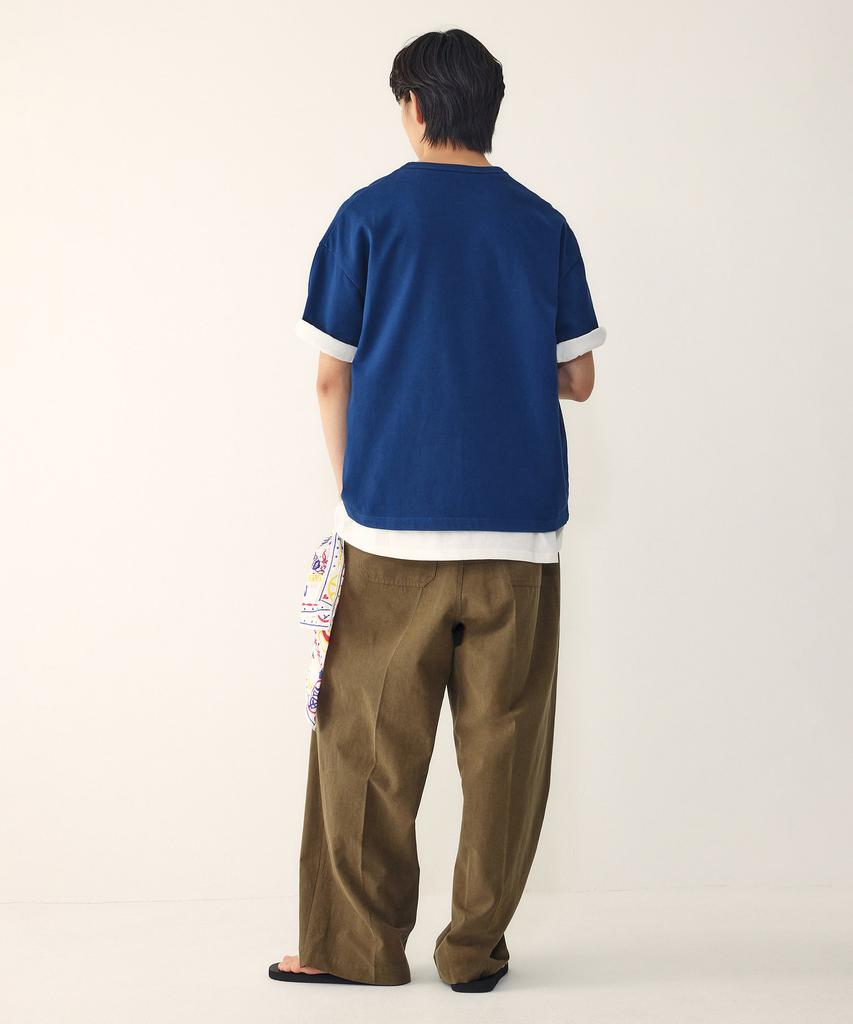 STUDIO TOMBOY [Men] Tomboy Embroidered Short Sleeve T-Shirt_Navy 9156222316