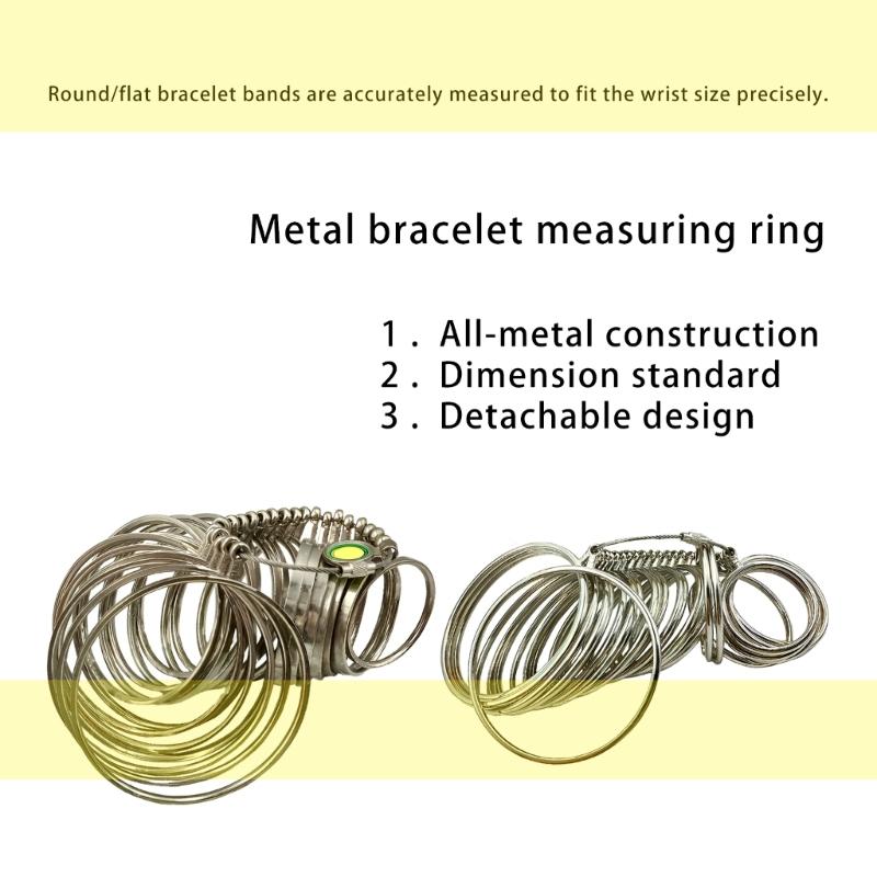 Professional Bangle Bracelet Sizer Precision Wrist Sizing Gauge Wrist Size Measuring Tool Measuring Sizes 1-27/11.5-23