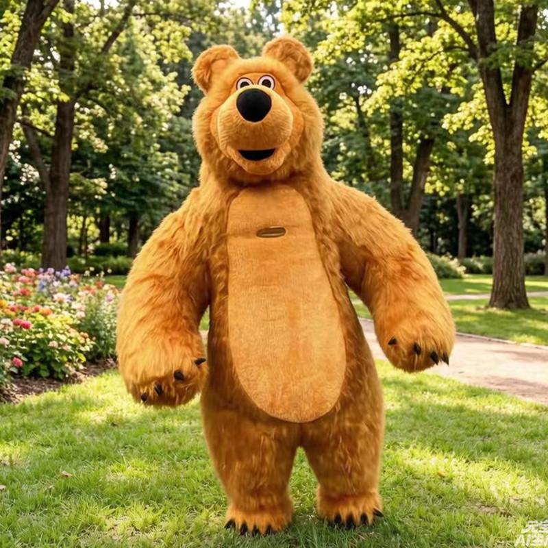 Надувной костюм Белый медведь Панда 2 м / 2,6 м / 3 м Опционально Костюм-имитация животного Подходит для Рождества и Хэллоуина, Веселый Маско