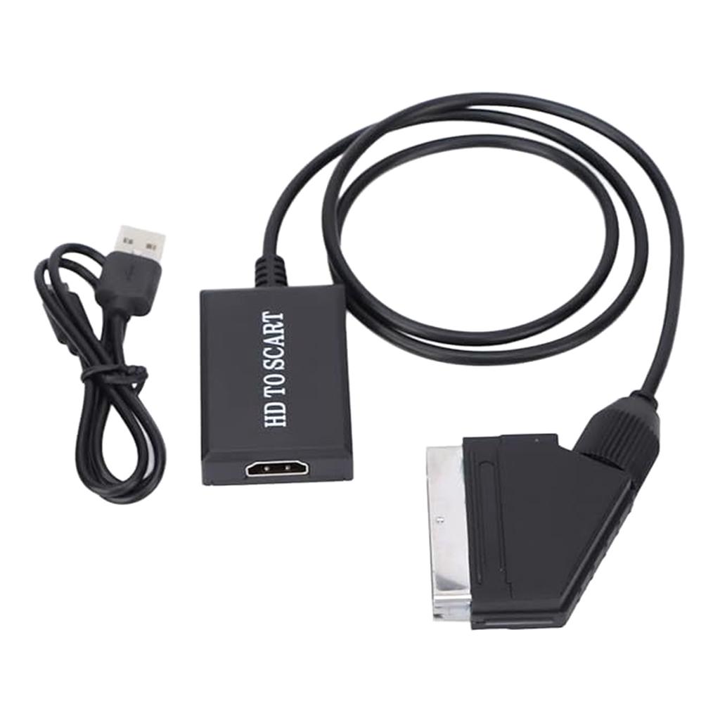 Портативные SCART на HDMI Конвертеры с питанием от USB для передачи аудио и видеосигнала Plug and Play Выход 1080p/720p