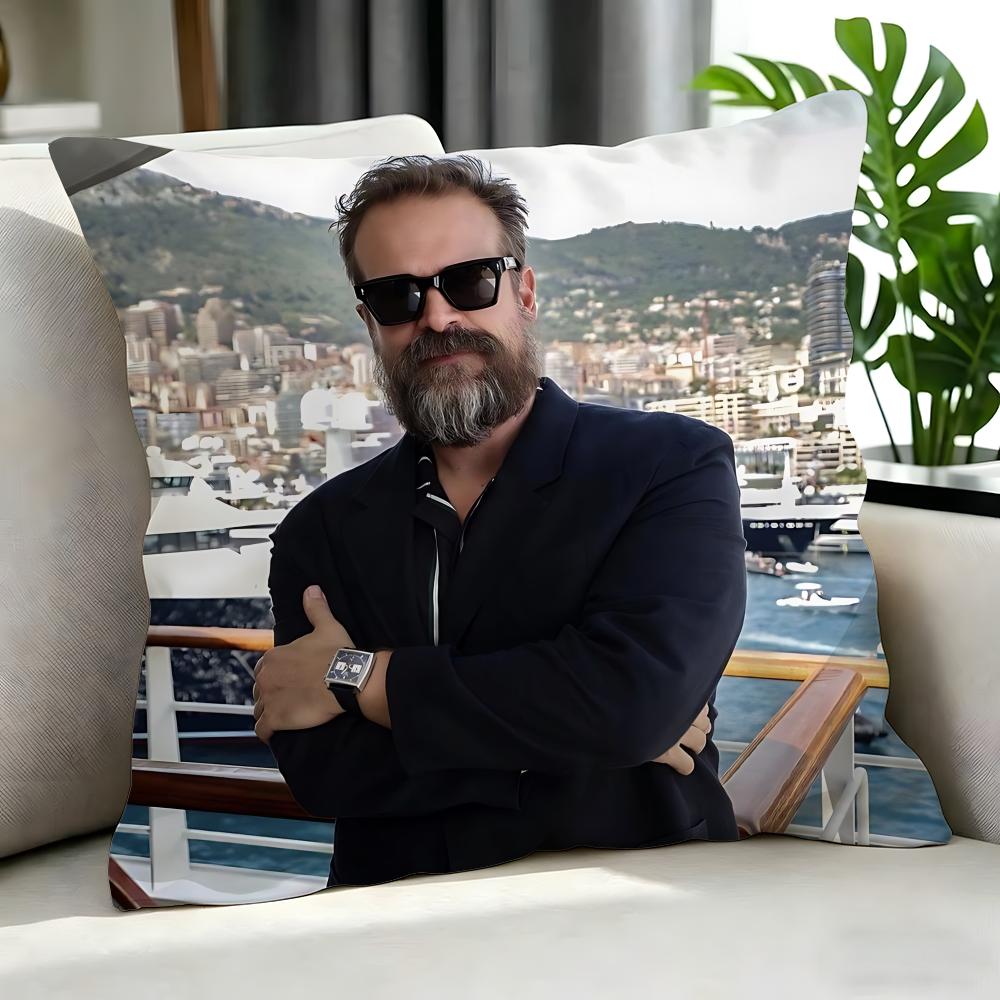 Actor David Harbour Cushion Cover Cushion Cover Set 4Pcs 50X50 45X45 40X40 Pillowcase Decorative Sofa Home Decor