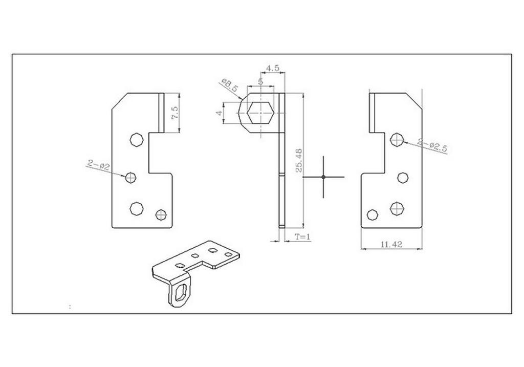 Suocheng Electronics 360° Rotating In-Car Display Screen Hinge SC-813-1