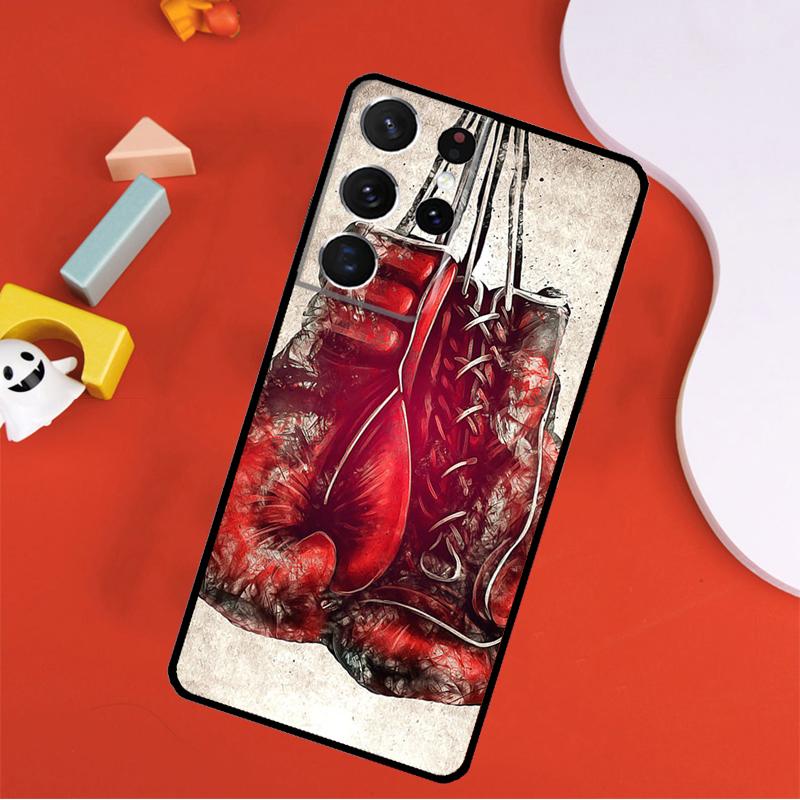 Boxing Gloves Phone Case For Samsung Galaxy S25 Ultra S24 Ultra S9 S10 S20 S21 S22 S24 Plus S23 FE Cover