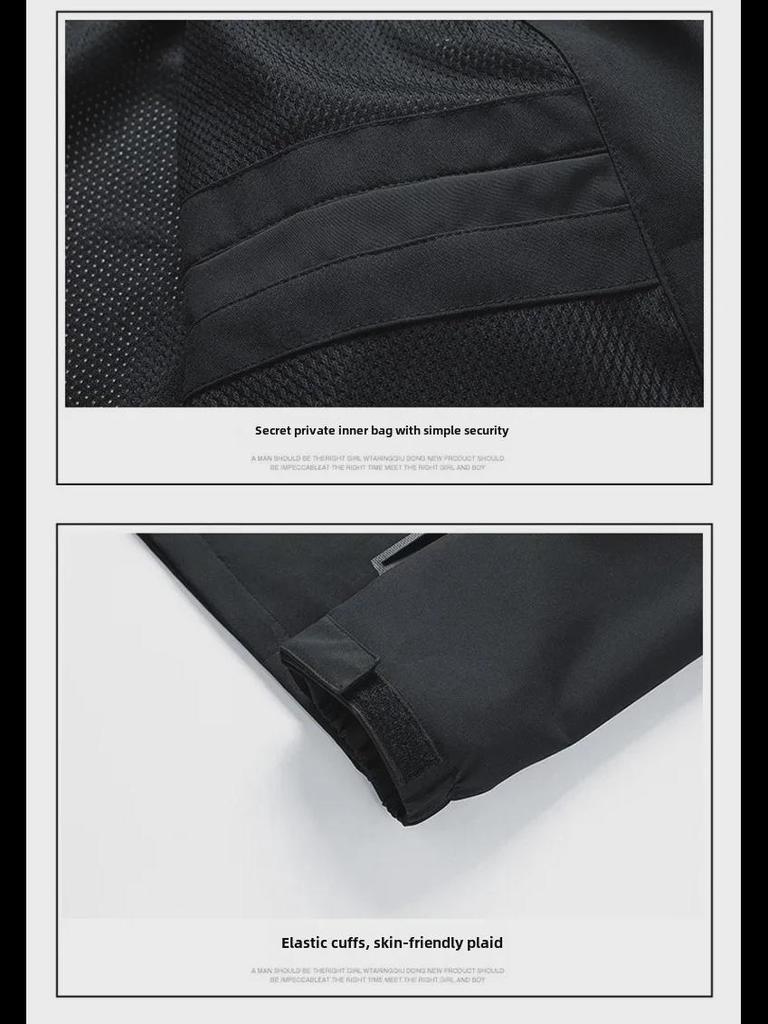 Унисекс куртка для альпинизма на открытом воздухе, водонепроницаемая, со съемным дизайном