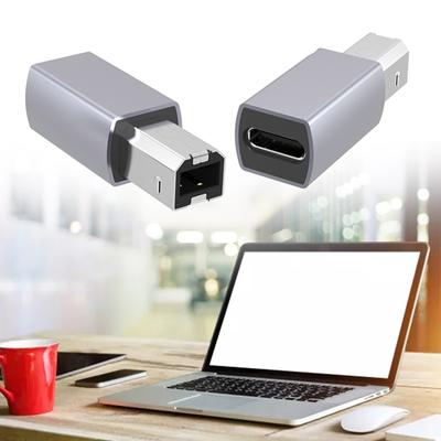 Адаптер USB C на USB B Конвертер USB Type C (мама) на USB B (папа) Адаптер для синхронизации данных USB C на USB 2.0 B для принтера