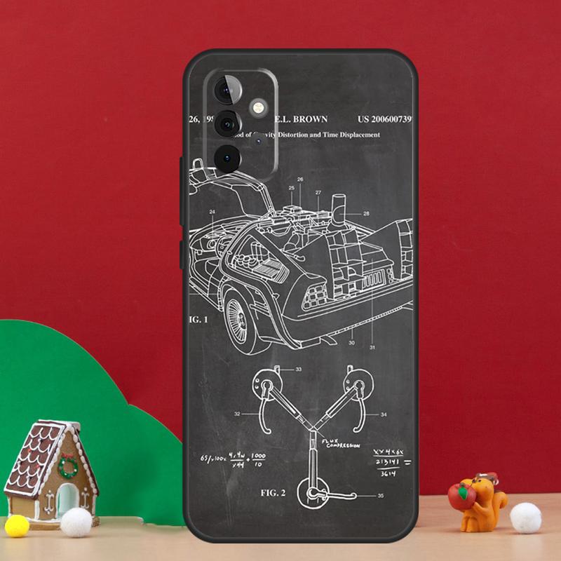 Back To The Future Time Machine Case For Samsung Galaxy A36 A56 A06 A13 A53 A32 A12 A22 A52 A35 A17 A16 A55 A15 A54 A34 A14