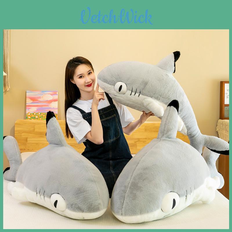 Unique And Adorable Shark Cat Stuffed Animal Great For Comfort And Playtime, Available In Multiple Sizes