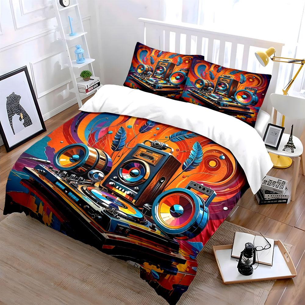 Vivid Sound Symphony Explosion Bedding sets Duvet covers Pillowcases(1* Duvet Cover 2* Pillowcases without duvet insert)