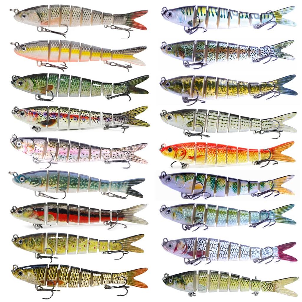 HERCULES lure 26g 8 sections 5 pieces Joint minnow Joint lure Swimbait lure Artificial bait fishing lure Long throw lure Joint bait Multi-jointed