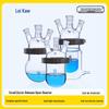 High Borosilicate Glass Three-Neck Flat Bottom Lab Reactor