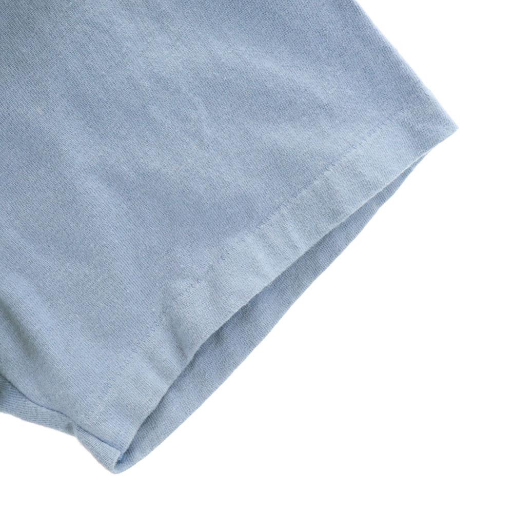 HANES 90s Made In USA Old Print Short Sleeve T-shirt XL Blue Men's Used