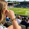 Браслет в тематике Футбольного матча 2026 года Сверкающие Стразы Вставки Бусины Устойчивый к коррозии Футбольный Браслет Ювелирный Аксессуар