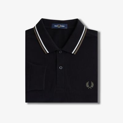 [m3636] Рубашка Fred Perry с длинным рукавом Twin Tip W54 Afpm2433636 W54