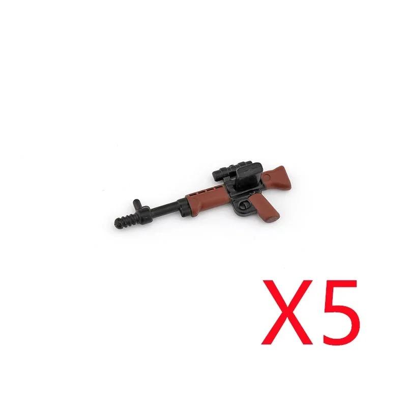 5 СМ Вторая мировая война Военные строительные блоки Американские Немецкие Советские Фигурки солдат Оружие Аксессуары Пистолеты Пистолет Снайперский ремень Мини-кирпичики MOC