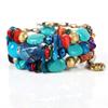 New Exquisite and Colorful Bracelet Colorful Stone Versatile Multi Layered Bracelet Beaded Pendant Bracelet