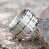 NEW Rotatable Viking Rune Ring for Men Women 316L Stainless Steel Odin Letter Rings Couple Simple Amulet Jewelry Gifts