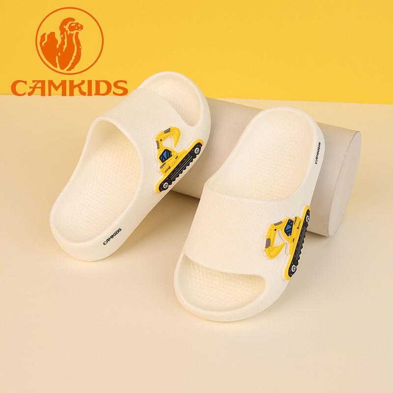 CAMKIDS Kids Cartoon Slippers Boys Girls Indoor Non-Slip Home Footwear Comfortable Soft Sole