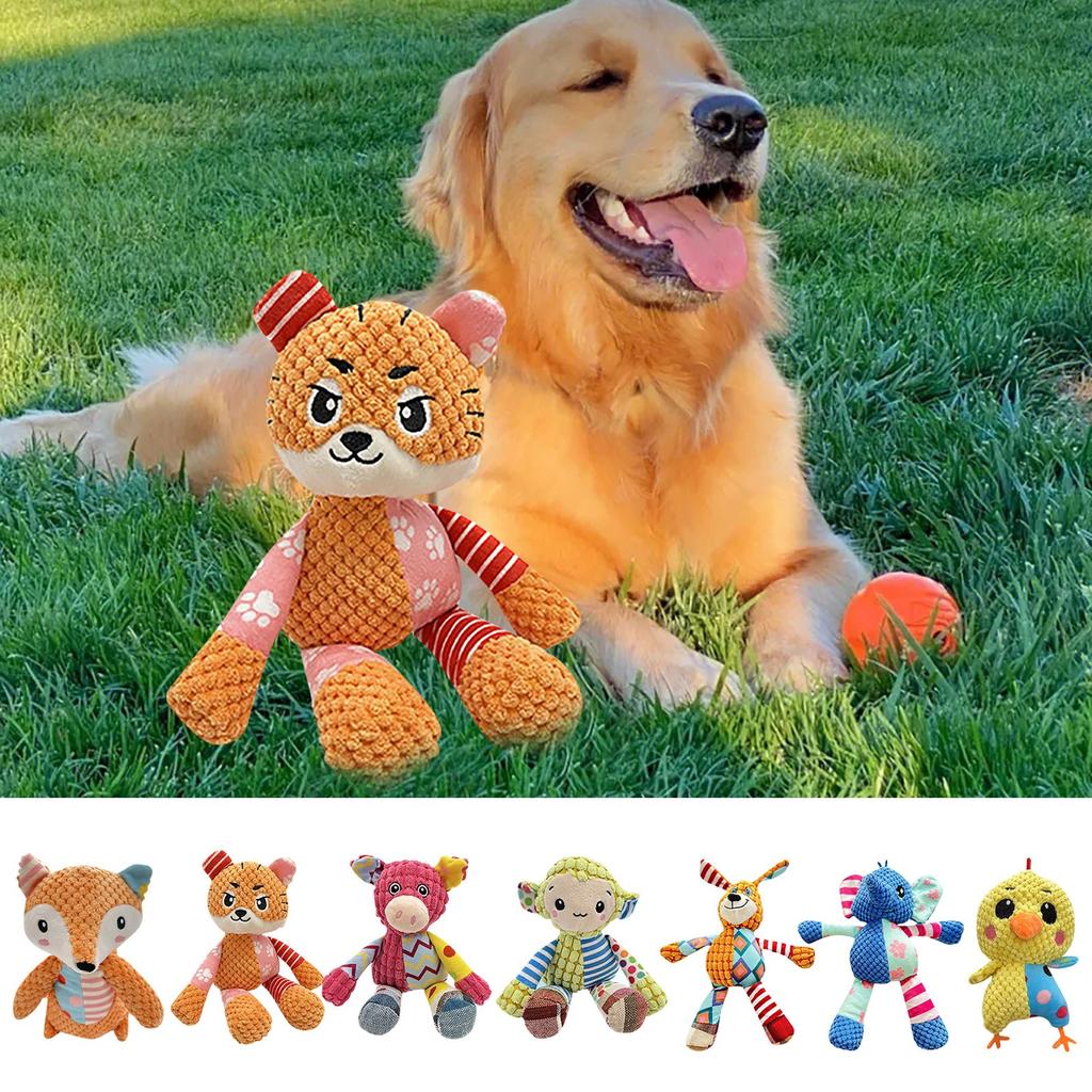 Плюшевые игрушки для собак, жевательные игрушки для домашних животных, скрипучие игрушки с жеванием, прочные плюшевые игрушки для собак, игрушки для прорезывания зубов для щенков