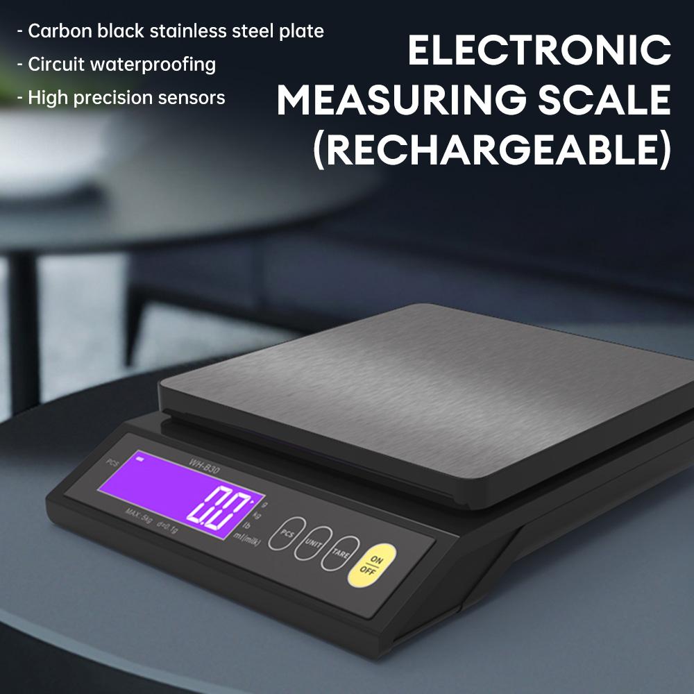 5kg/10kg Digital Electronic Kitchen Scale Multifunction Stainless Steel Scale Measuring Weighing Baking Tool with LCD Display