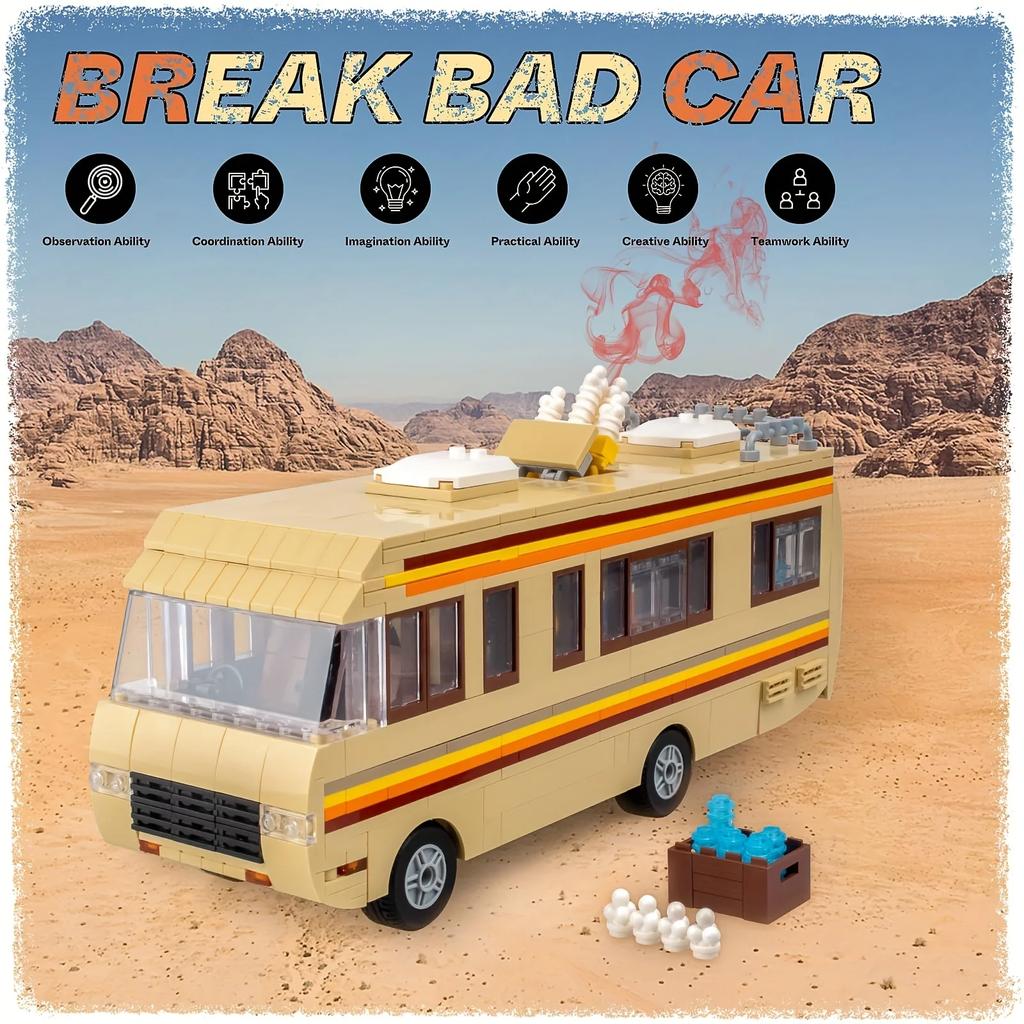 Break Bad RV Building Blocks Kit Creative Van House Camper Toys Building Blocks DIY Building Set Vehicle Toy для детей и взрослых