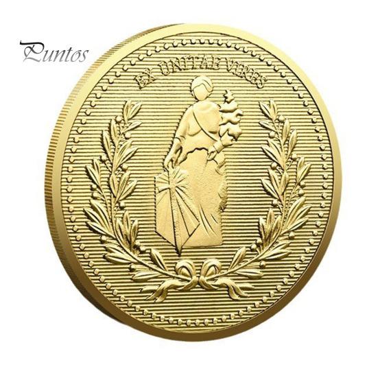 Монета Льва, счастливый жетон, двусторонняя монета с гравировкой богини-льва, металлический коллекционный реквизит для фильмов, монета для коллекционеров и любителей кино