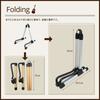 A-ITEM Folding Guitar Stand, Gold and Silver, Portable Aluminum Stand for Stringed Instruments, Easy To Carry, Ideal for Hobbies, Clubs, and Professio