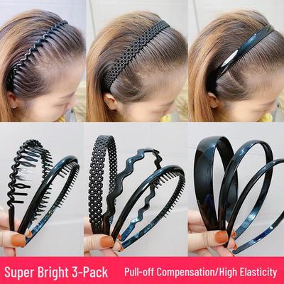 Нескользящая зубчатая заколка для волос и повязка на голову для женщин: Универсальное решение для умывания лица и пушащихся волос