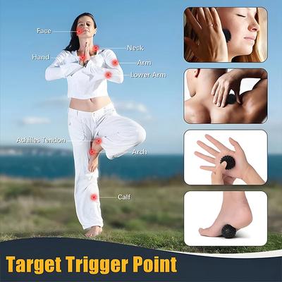 Массажный мяч для фасции Фитнес-массажный мяч-ролик Триггерная точка для шеи и плеч