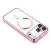 For iPhone 17 Pro Max Magnetic Case WANLONFENG Full Protection Electroplated TPU Cover with Tempered Glass