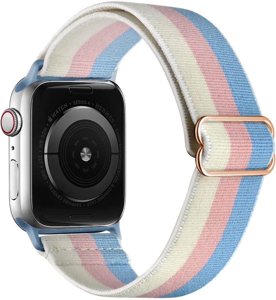Эластичная петля Solo Loop, совместимая с ремешками Apple Watch 44 мм, 42 мм, 40 мм, 38 мм, регулируемый эластичный спортивный нейлоновый ремешок для серии iWatch