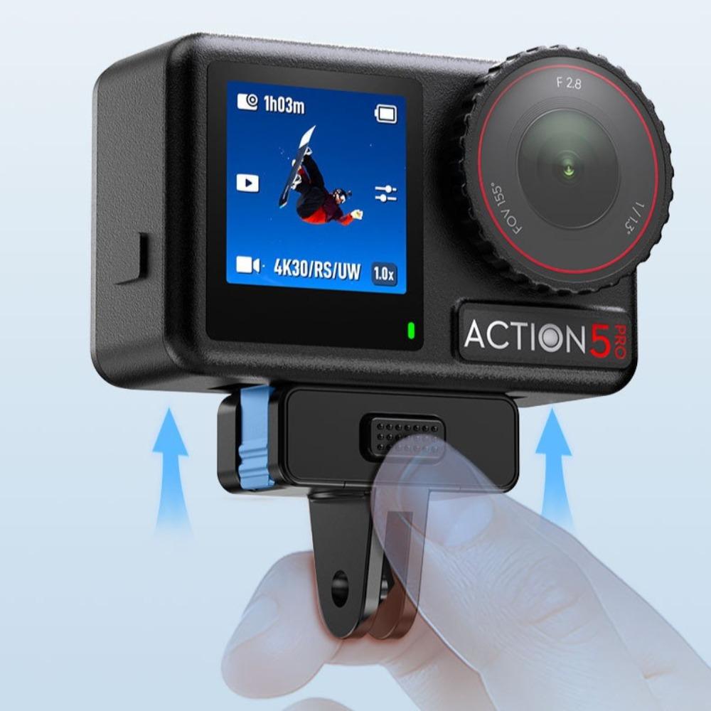 Для DJI Action 5Pro 4 3 Быстросъемное Магнитное Крепление-Адаптер Основание Крепления Магнитный Адаптер Крепление-Кронштейн Для DJI Action 5 Pro OSMO360