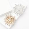Premium Exquisite Alloy Rhinestone Flower Brooch Light Luxury Versatile Women'S Suit Coat Corsage Jewelry Pin