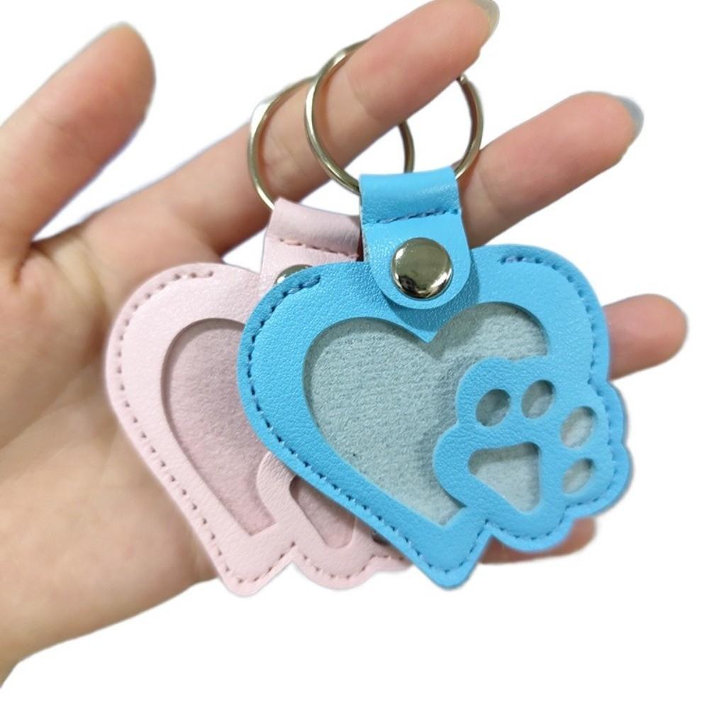 Heart Shape Pet Hair Storage Bag Portable Pet Fur Keepsake Holder Pet Hair Key Chain Birthday Gift