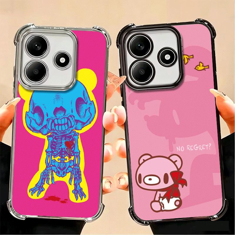 Мягкий чехол для телефона G-Gloomy Bear для Xiaomi Poco X7 X8 Pro Max X6 X5 X3 F8 Ultra F7 M8 M7 M5S Redmi 15C 15A 15 14C 13C 12C 13 12