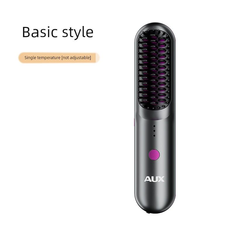 Portable Negative Ion Hair Straightening Comb That Doesn'T Damage Hair, Creates Volume, and Enhances the Top of the Head, Dual-Use Electric Comb