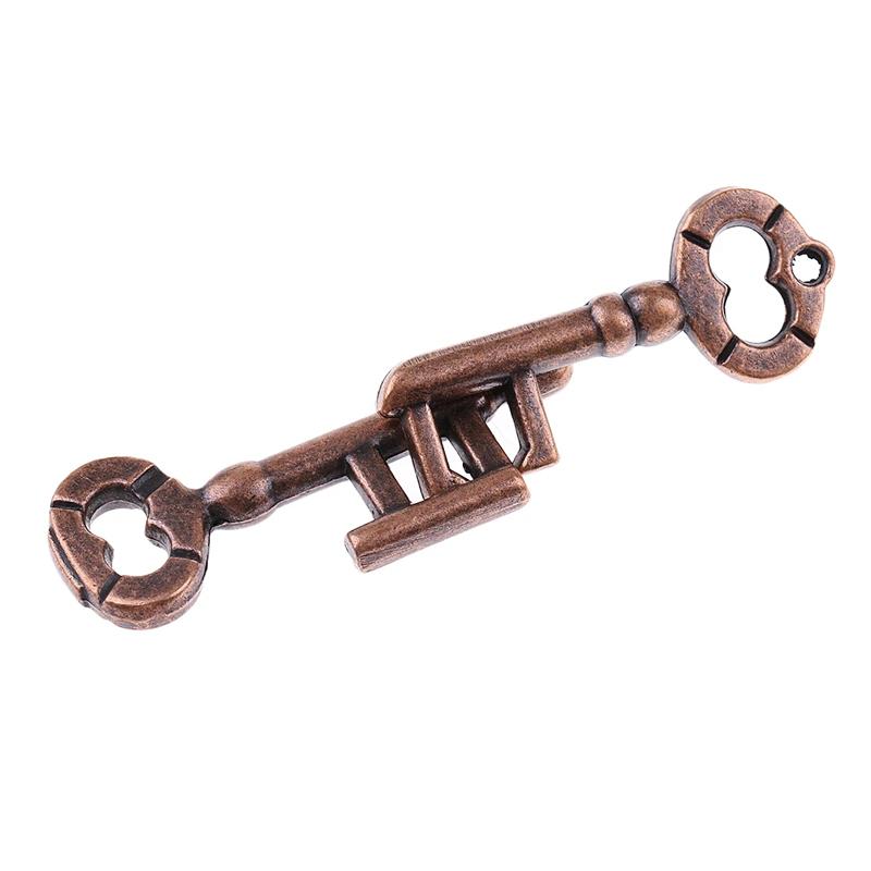 Puzzles Baffling Key Lock Iq Brain Teaser Quebra Cabea Rompecabezas Metal Juegos De Ingenio Intellectual Toys For Adults Kids