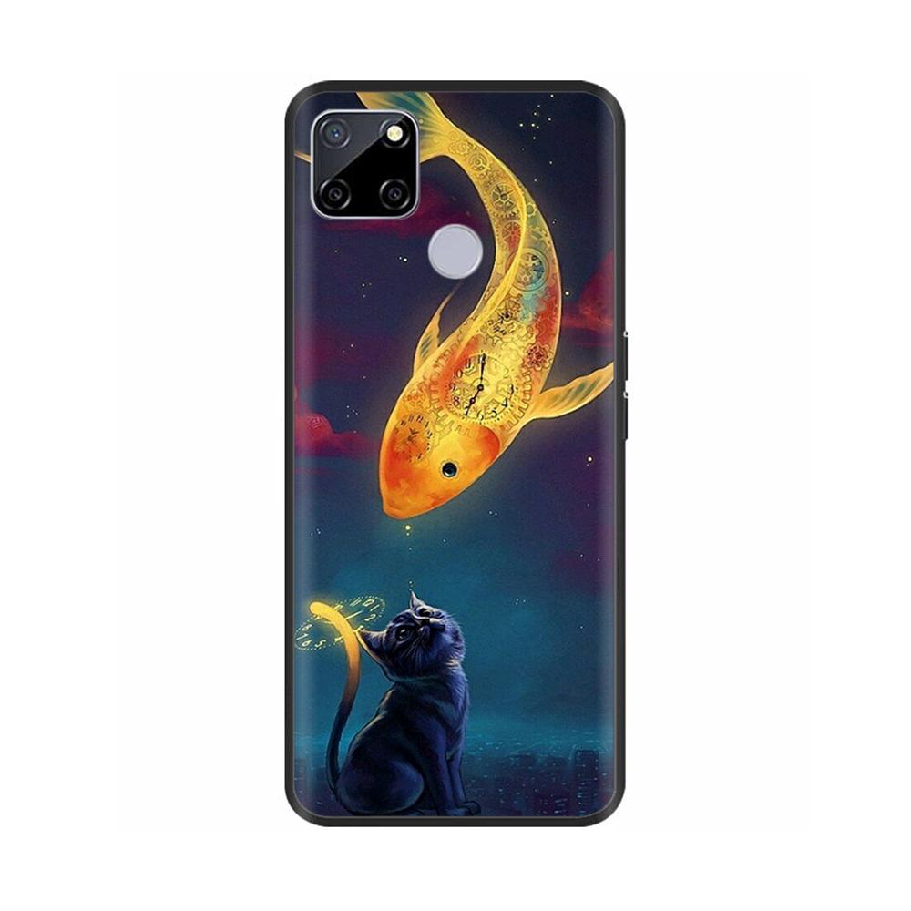 Shockproof Cover For Realme C25 C25s Coque Realme 7i RMX2193 Soft Silicone Fundas Phone Case For OPPO REALME C12 Cover Bumper