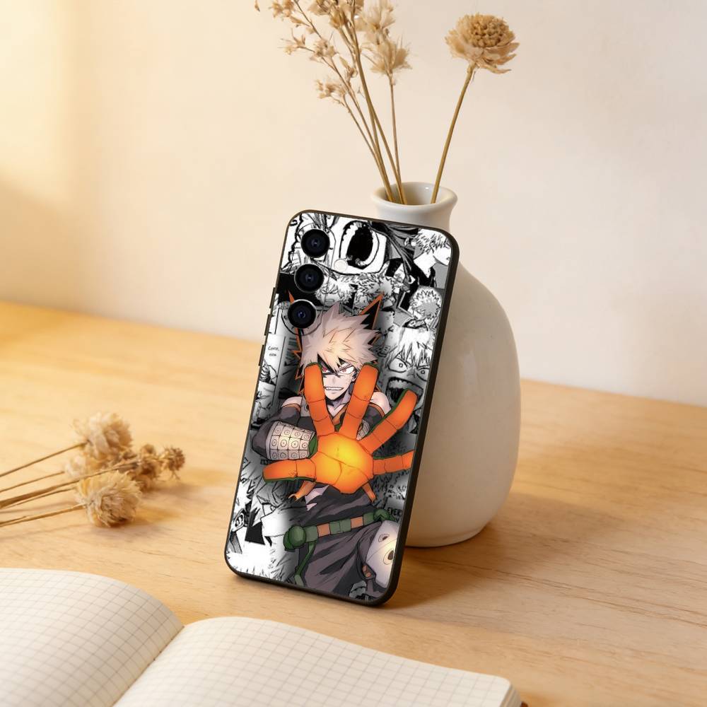 Чехол для телефона My Hero Academia Кацуки Бакуго Для Samsung Galaxy A73,A72,A71,A70,A53,A52,A51,Другие Мягкий черный чехол