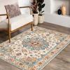 Living Room Carpet Large Machine Washable Carpets Bedroom Bedside Floor Mat Red American Retro Ethnic Style Home Decoration Rug