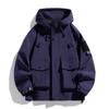 Men's Hooded Jackets Fashion Loose Outwear Male Solid Waterproof Outdoor Bomber Jacket  Casual Couple Streetwear Tops