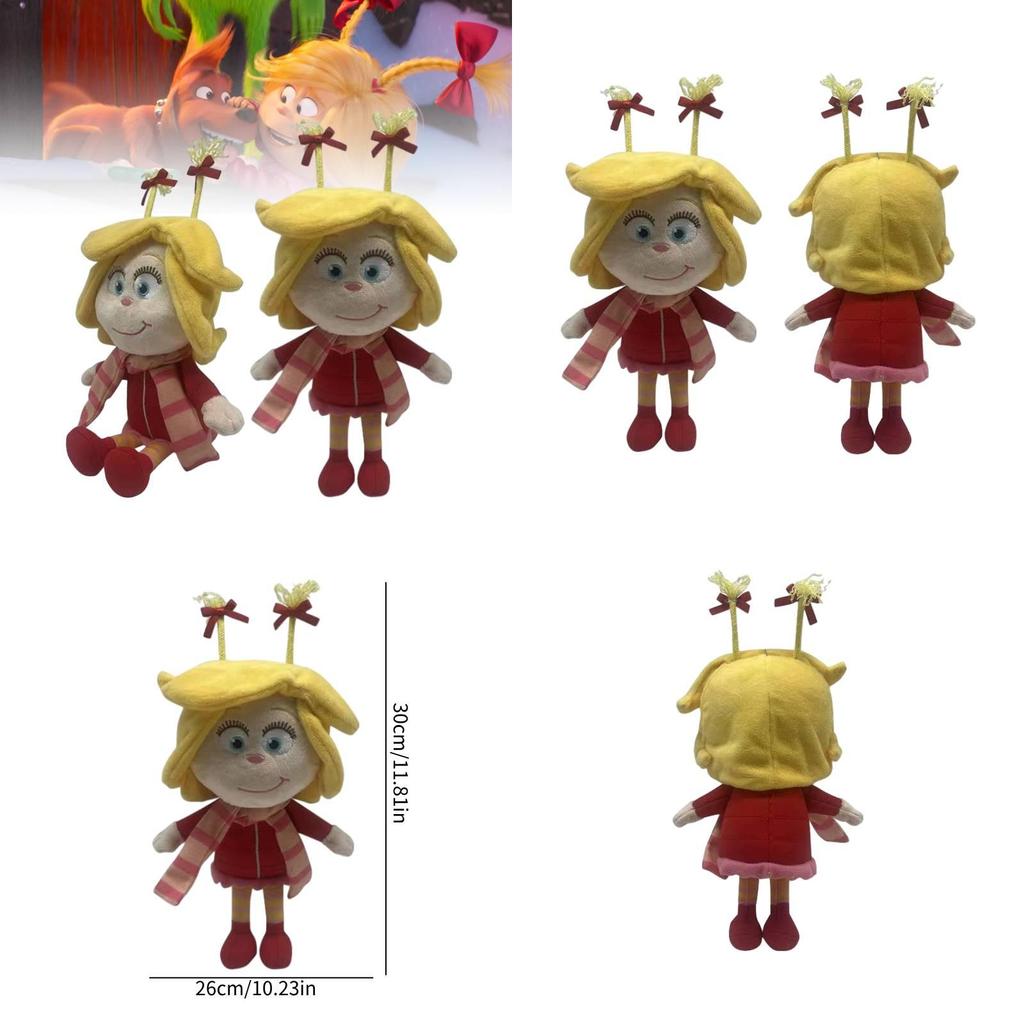 Cute Christmas Character Plush Toy Cartoon Style Stuffed Doll For Movie Star Fans