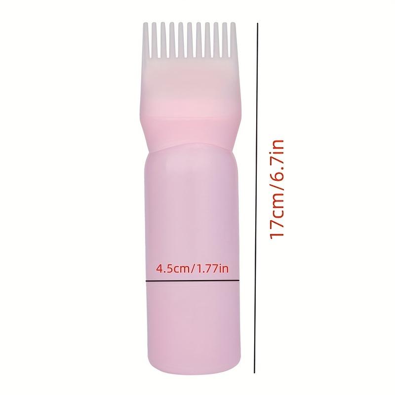 Бутылочка-аппликатор с расческой для корней 120 мл, кисточка-аппликатор для краски для волос, бутылочка-аппликатор для волос, расческа для корней, бутылочка-аппликатор для краски с градуированной шкалой