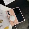 PU Leather Pattern Magnetic Phone Case for Samsung Galaxy Z Fold 7 6 3 4  ZFold7 fold6 Shockproof Cover